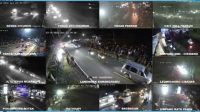LANCAR : Pantauan CCTV dibeberapa lokasi jalan yang di Pasang Polres Sukabumi terpantau lancar tidak terjadi kepadatan pengendara. (foto : tangkapan Layar)