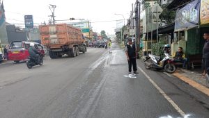 Dua Motor Adu Banteng Di Sukaraja Sukabumi, Begini Kronologisnya