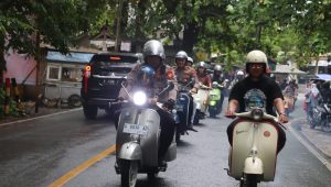 Kapolres Sukabumi Gandeng Komunitas Vespa Palabuhanratu, Ini Permintaanya