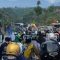 jalur puncak Cipanas Cianjur mengalami macet total