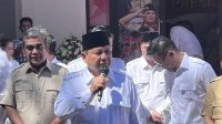 Ketua Umum Partai Gerakan Indonesia Raya (Gerindra) Prabowo Subianto