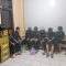 Sejumlah pelajar saat dilakukan pemeriksaan oleh petugas Unit Reskrim