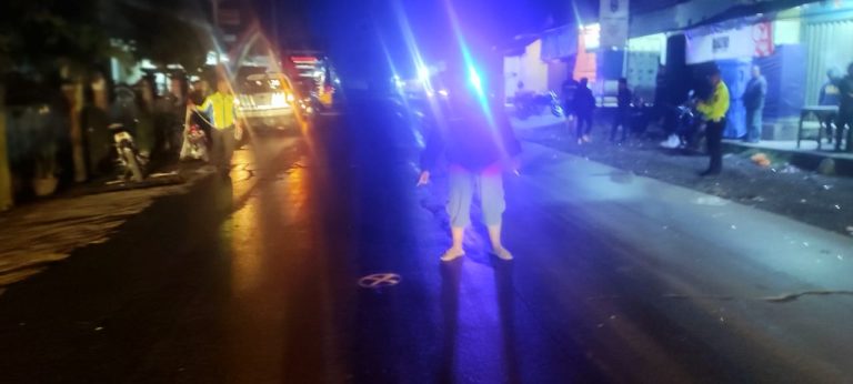 Petugas Polres Sukabumi Kota, saat melakukan olah TKP