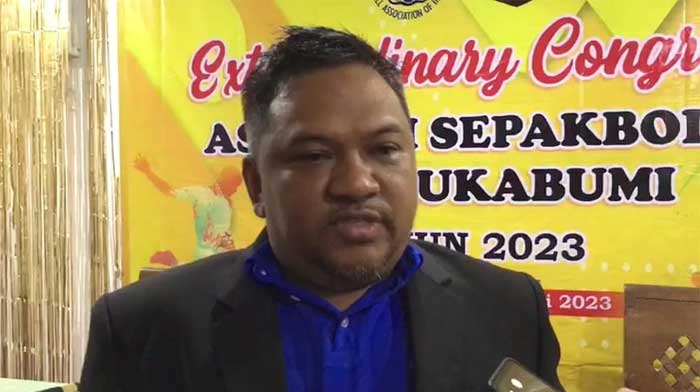 Ketua PSSI Kabupaten Sukabumi Budi Azhar Mutawali.