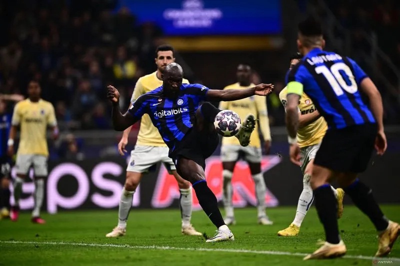 Penyerang Inter Milan Romelu Lukaku