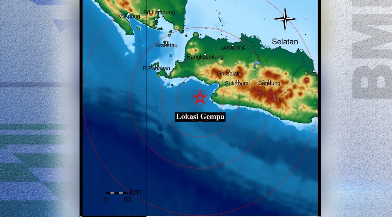 Titik gempa Banten
