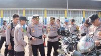 Kapolres Sukabumi Kota, AKBP SY Zainal Abidin mengecek