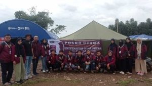 Mahasiswa Universitas Nusa Putra Berikan Trauma Healing Kepada Korban Gempa Cianjur