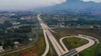 Foto udara proyek Jalan Tol Cileunyi-