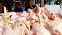Harga Daging naik di pasar Semi Modern Palabuhanratu, Kabupaten Sukabumi.