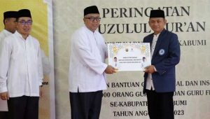Peringati Nuzulul Quran, Bupati Sukabumi Dinobatkan Sebagai Bapak Pendidikan Al Quran