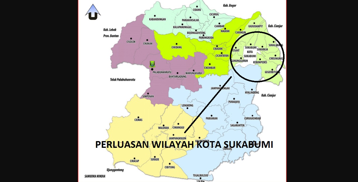 Kecamatan Kabupaten Sukabumi diusulkan untuk masuk dan bergabung ke wilayah Kota Sukabumi,