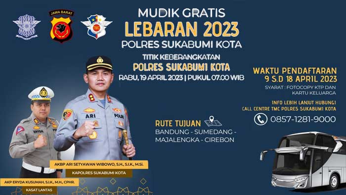 Mudik Gratis Polres Sukabumi Kota