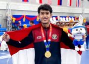Muhammad Alfiana, salah seorang atlet hockey asal Desa Limbangan Kecamatan Sukaraja Kabupaten Sukabumi mengukir sejarah di SEA Games 2023.