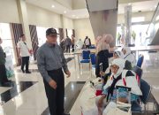 Anggota Komisi IV Dewan Perwakilan Rakyat Daerah (DPRD) Jawa Barat (Jabar) dari Fraksi PKS Abdul Muiz saat melakukan pemantauan pelaksanaan haji di Asrama Haji Indramayu dan Bandara Internasional Jawa Barat (BIJB) Kertajati Majalengka, Senin (29/5/2023).