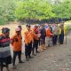 Tim SAR Gabungan pada saat akan melakukan pencarian Dua Bocah Sukabumi yang Hilang Tenggelam di Sungai Cimandiri