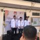 MENDAFTAR : Ketua DPD PKS Kabupaten Sukabumi M Sodikin saat memberikan keterangan Persnya usai  melakukan pendaftaran 50 Bacalegnya ke KPU Kabupaten Sukabumi pada Rabu, (10/05/2023)