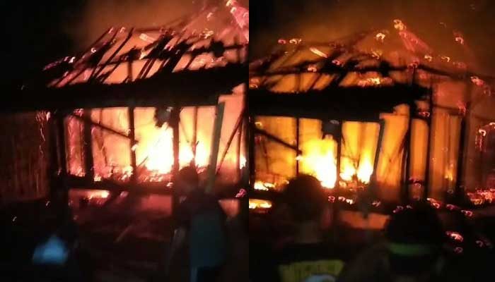 Kebakaran di Sukabumi, Rumah Deni Warga  Jampangkulon Rata Dengan Tanah