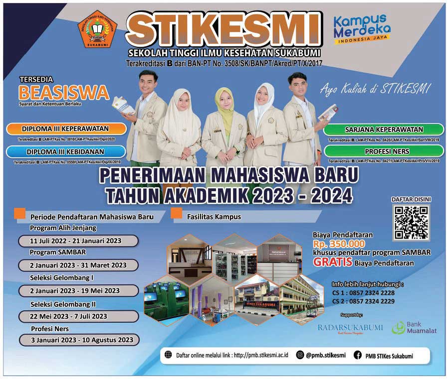 Stikes Sukabumi Peneriman Mahasiswa Baru Tahun-2023