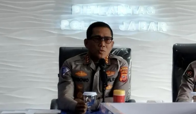 Direktur Lalu Lintas Polda Jawa Barat Kombes Pol Wibowo. (ANTARA/Bagus Ahmad Rizaldi)