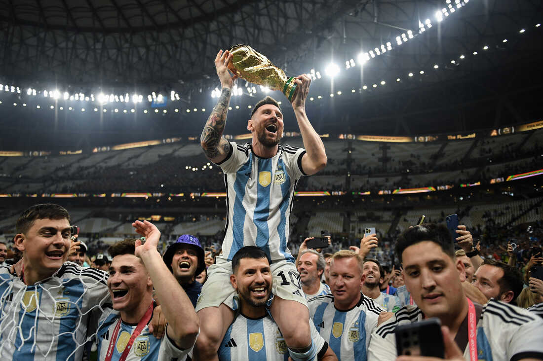 Argentina saat merayakan kemenangan di final Piala Dunia 2022-FIFA-