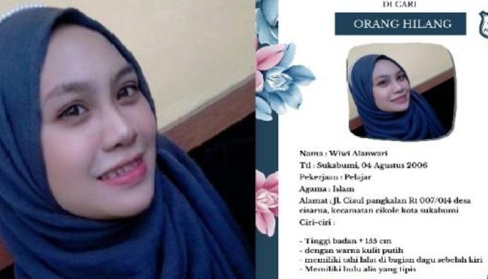 Kronologis Siswi SMA Hilang Usai Pamit ke Warung, Diduga Dibawa Kabur Pria