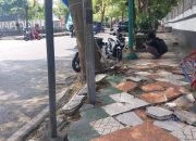 Trotoar Jalan Siliwangi Palabuhanratu Hancur, Dinas PU Angkat Bicara