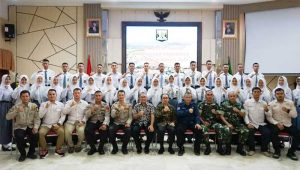 Pembekalan 32 Paskibra Kabupaten Sukabumi, Sekda Minta Tanamkan Disiplin dan Keseriusan
