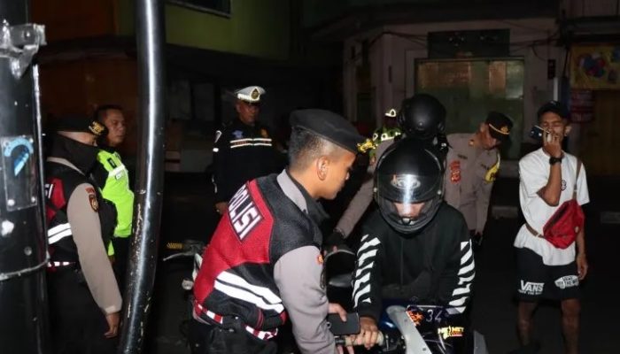 Polres Sukabumi Kota Sikat 13 Motor Berknalpot Bising