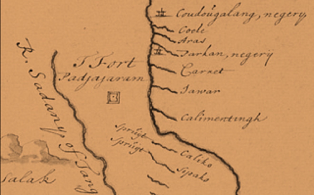 Benteng Fort Padjadjaran (Peta ekspedisi Scipio, 1687)