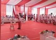 Puluhan narapidana terorisme berikrar setia NKRI di Lapas Gunung Sindur, Kabupaten Bogor, Jawa Barat, Kamis (1/6/2023). (Kemenkumham Jawa Barat)