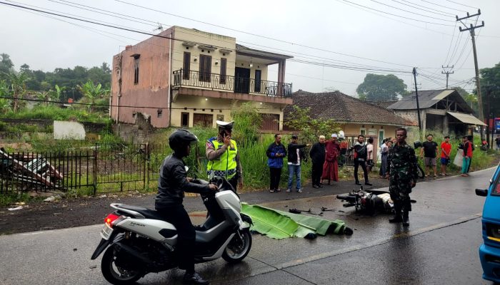 Brak! Bikers di Sukaraja Tewas  Usai Terlibat Kecelakaan dengan Bus Hiba Putra