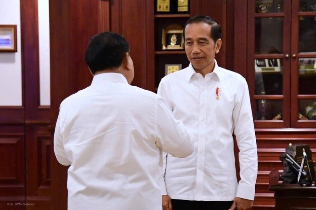 Pertemuan Prabowo Subianto dan Jokowi-Dok. Kemenhan-