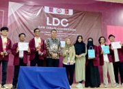 SERU: Himpunan Mahasiswa Hukum Universitas Nusa Putra menggelar LDC ke-3 di Auditorium Universitas Nusa Putra, pada Sabtu (27/05/2023).
