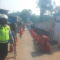 Jembatan Cikereteg di Caringin, Kabupaten Bogor, Jawa Barat mulai bisa dilalui kendaraan roda dua, Senin (17/7/2023). (Humas Polres Bogor)