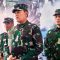 Panglima TNI Laksamana TNI Yudo Margono, seusai menghadiri Tactical Flour Game (TFG) pada Lathan Gabungan (Latgab) TNI Tahun 2023, di Sesko TNI Jl. R.A.A. Marta Negara, Kota Bandung. (Ajat Sudrajat)