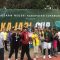 Dua Prajurit Yon Armed 13/Nanggala Kostrad berhasil memenangkan pertandingan tenis lapangan kejari Cup dengan skor 8-5, Minggu (16/07/2023)