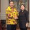 Ketua Umum Partai Golkar, Airlangga Hartarto, menerima kunjungan Ketua DPD PDI Perjuangan, Puan Maharani di kediamannya di bilangan Jakarta Selatan, Kamis (27/7)/Ist