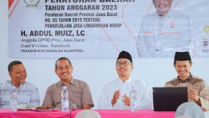 Sebarluaskan Perda Pengelolaan Jasa Lingkungan Di Nagrak, Abdul Muiz Ajak Masyarakat Jaga Lingkungan