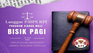 KPI Jatuhkan Sanksi Bisik Pagi Moji, Umbar Aib dalam Siaran