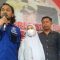 LBH Perisai Keadilan Rakyat mendampingi Koryati warga Kampung Cimapag, Desa Bantaragung, Kecamatan Jampangtengah, Kabupaten Sukabumi, Jawa Barat yang merupakan korban TPPO saat menjalani pers rilis di Mako Polres Sukabumi beberapa waktu. ANTARA/Aditya Rohman