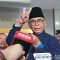 Panji Gumilang saat ini belum ditetapkan sebagai tersangka dan Panji juga enggan menjawab saat ditanya kesiapannya untuk menjadi tersangka.-Disway.id/Anisha Aprilia-