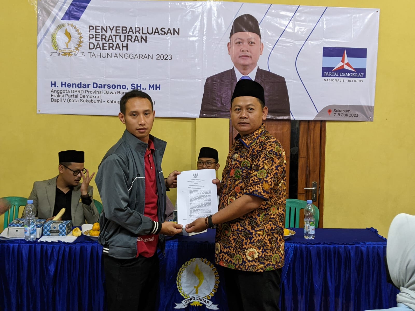 Anggota DPRD Jawa Barat fraksi Demokrat Hendar Darsono
