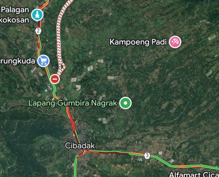 Jalur Sukabumi Utara Macet Parah