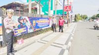 Polres Sukabumi Kota Sebar Spanduk dan Brosur Imbauan, Tingkatkan Disiplin Berlalu Lintas