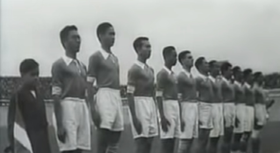 pemain-pemain tanah air pernah berlaga di Piala Dunia pada 1938 Prancis