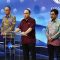 Direktorat Jenderal Aplikasi Informatika (Ditjen Aptika) Semuel A Pangerapan (Kiri), Menteri Kominfo Budie Arie Setiadi (tengah), Staf Ahli Menteri Widodo Muktiyo (Kanan).-Intan Afrida Rafni-