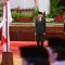 Presiden Joko Widodo saat resmi mengukuhkan 76 anggota Paskibraka Nasional 2023 di Istana Negara, Jakarta, Selasa, 15 Agustus 2023-Foto/BPMI Setpres/Muchlis Jr-