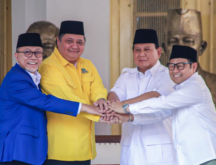 Selain PAN, deklarasi dukungan juga dinyatakan Partai Golkar, PKB dan PAN. Bersama Gerindra, Golkar, PKB dan PAN sepakat koalisi mendukung Prabowo Subianto sebagai Capres 2024. -Instagram-