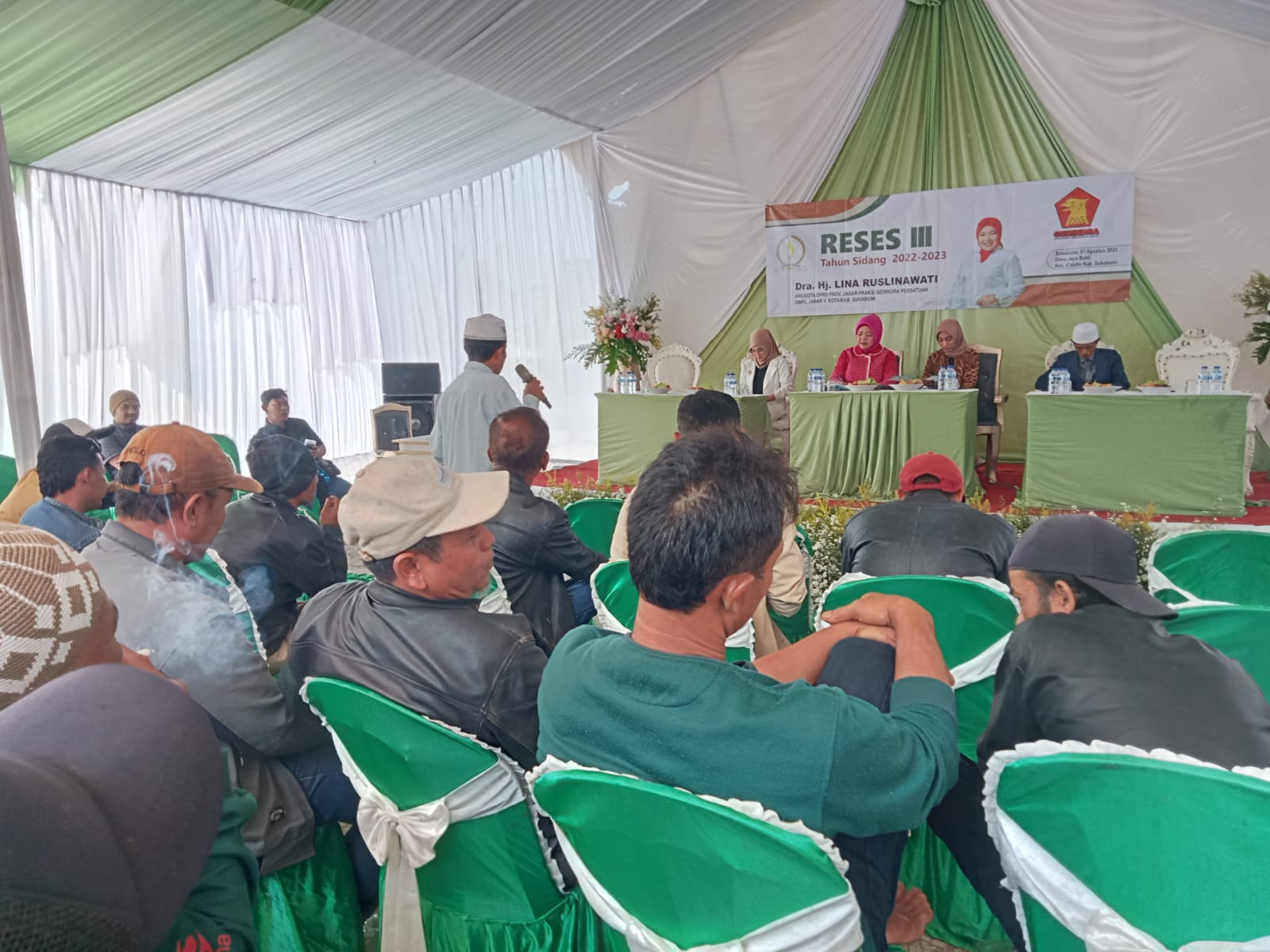 Anggota DPRD Provinsi Jawa Barat Fraksi Gerindra, Lina Ruslinawati  Kembali melakukan kegiatan reses  ke III Tahun Sidang 2022 – 2023 di Kecamatan Cidahu